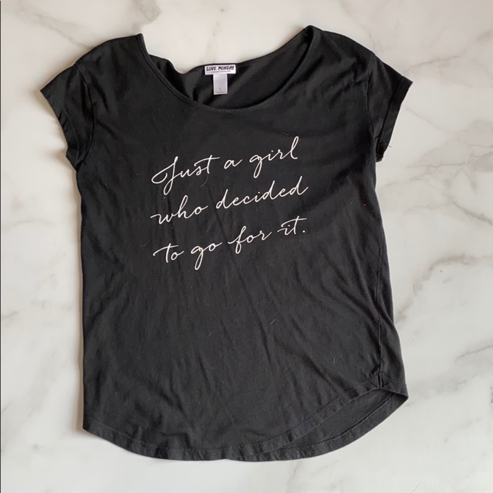 Just a girl tee